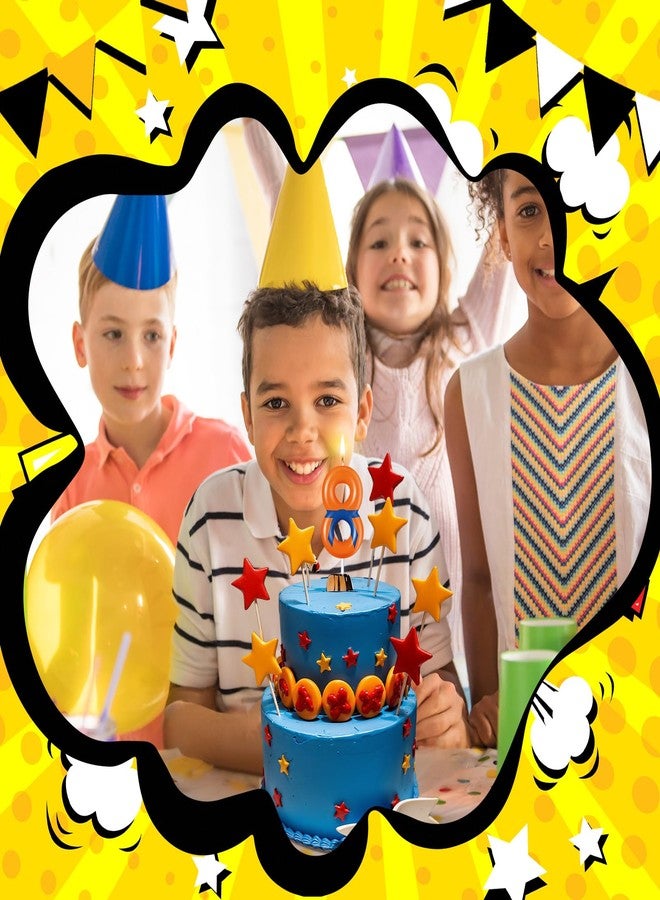 MTLEE Anime Theme Dragon Birthday Candle Orange and Blue Belt Cake Number Candle Cupcake Topper for Anime Themed Birthday Decoration Supplies (8) - Image 4