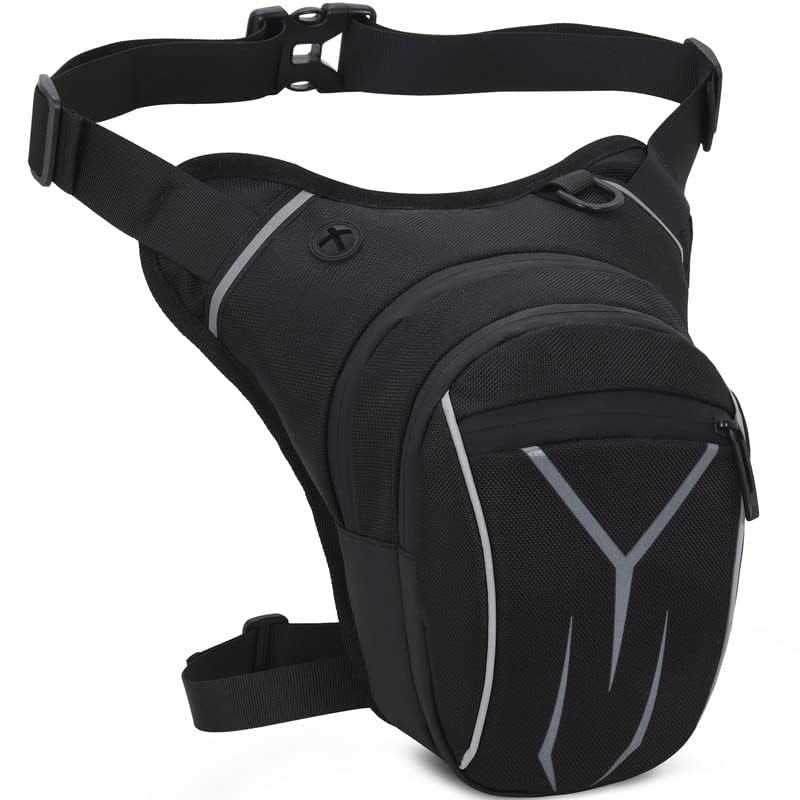 Peicees Leg Bag for Men Fanny Packs Women Mens Outdoor Thigh Bags Motorcycle Ride Crossbody Backpack Shoulder Sling Pack Camping Hiking Cycling Riding - Image 3