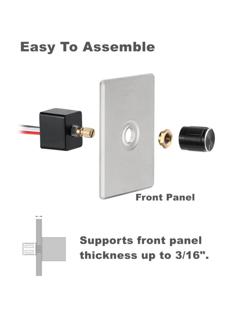 12V 5A DC Light Dimmer Switch, Rotary PWM Dimming Controller for RV, Boat, Truck LED Lights, Compatible with Halogen, Incandescent, Strip Lights - Image 5