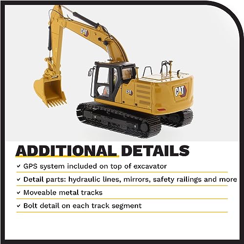 Diecast Masters 1:50 Scale Caterpillar 323 Hydraulic Excavator | High Line Series Cat Trucks & Construction Equipment Model 85571 - Image 5