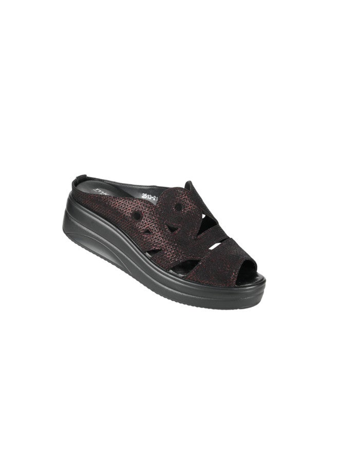 Michelle Morgan 092-2867 Michelle Morgan Ladies Casual Sandals 2513-21 Maroon  - Image 2