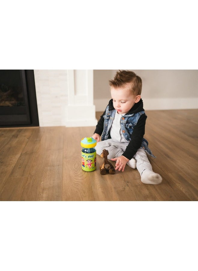 The First Years - Chill & Sip Cocomelon Kids Water Bottle Insulated Toddler Straw Cups With Flip Top And Protective Dropguard 12 Oz Ages 24 Months And Up - Image 1
