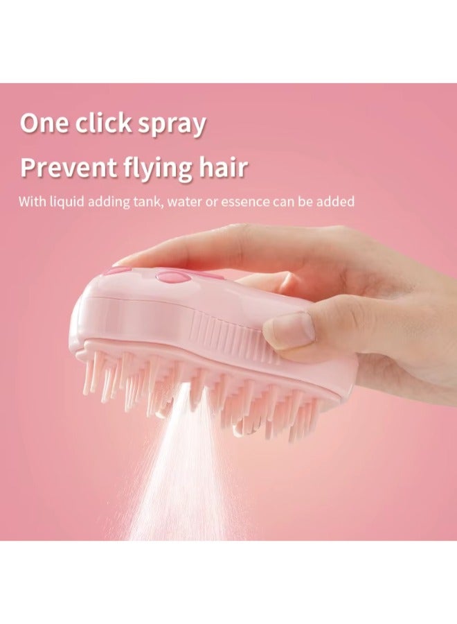 Generic Pet Steamy Brush Dog Massage Comb – Built-in Electric Water Spray & Soft Silicone Grooming Brush  - Image 3
