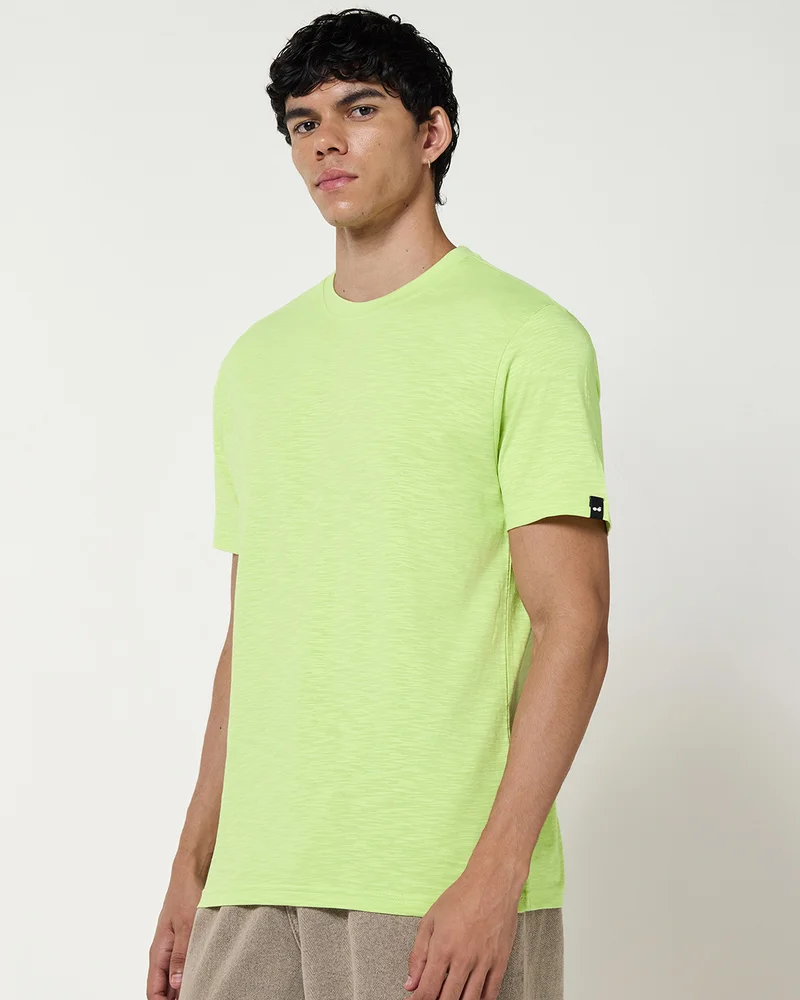 bewakoof Men's Green T-shirt