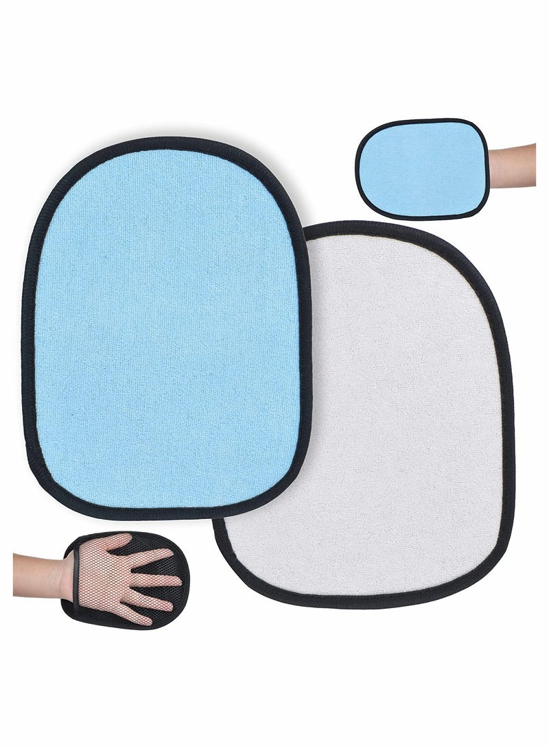 Excefore Sand Wipe Off Mitt, Soft Beach Sand Cleaner Mitt Wipe Sand Remover Mitt - Image 1