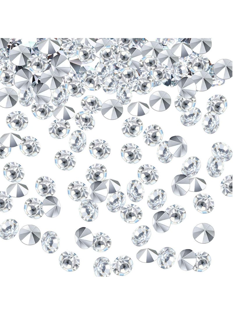 SYOSI Acrylic Diamonds Rhinestones 10000, Clear Wedding Table Scatter Confetti Crystals for Centerpiece Decorations Bridal Shower Vase Beads (Silver, 4.5 MM)  - Image 1