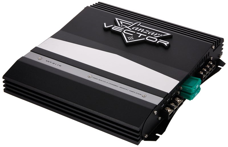 Lanzar 1000W 2-Channel Bridgeable Mono/Stereo Amplifier - High Power MOSFET Amp for Car Audio - Crossover - Bass Boost - RCA Input - Line Output - Thermal/Short Circuit Protection - Slim Size- VCT2110 - Image 4