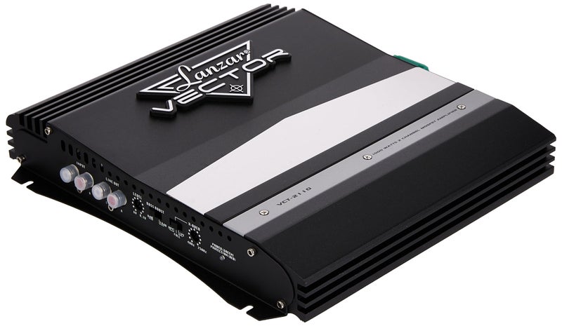 Lanzar 1000W 2-Channel Bridgeable Mono/Stereo Amplifier - High Power MOSFET Amp for Car Audio - Crossover - Bass Boost - RCA Input - Line Output - Thermal/Short Circuit Protection - Slim Size- VCT2110 - Image 3