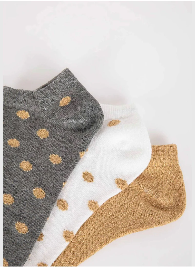 ديفاكتو 3 Pack Printed Footie Low Cuts