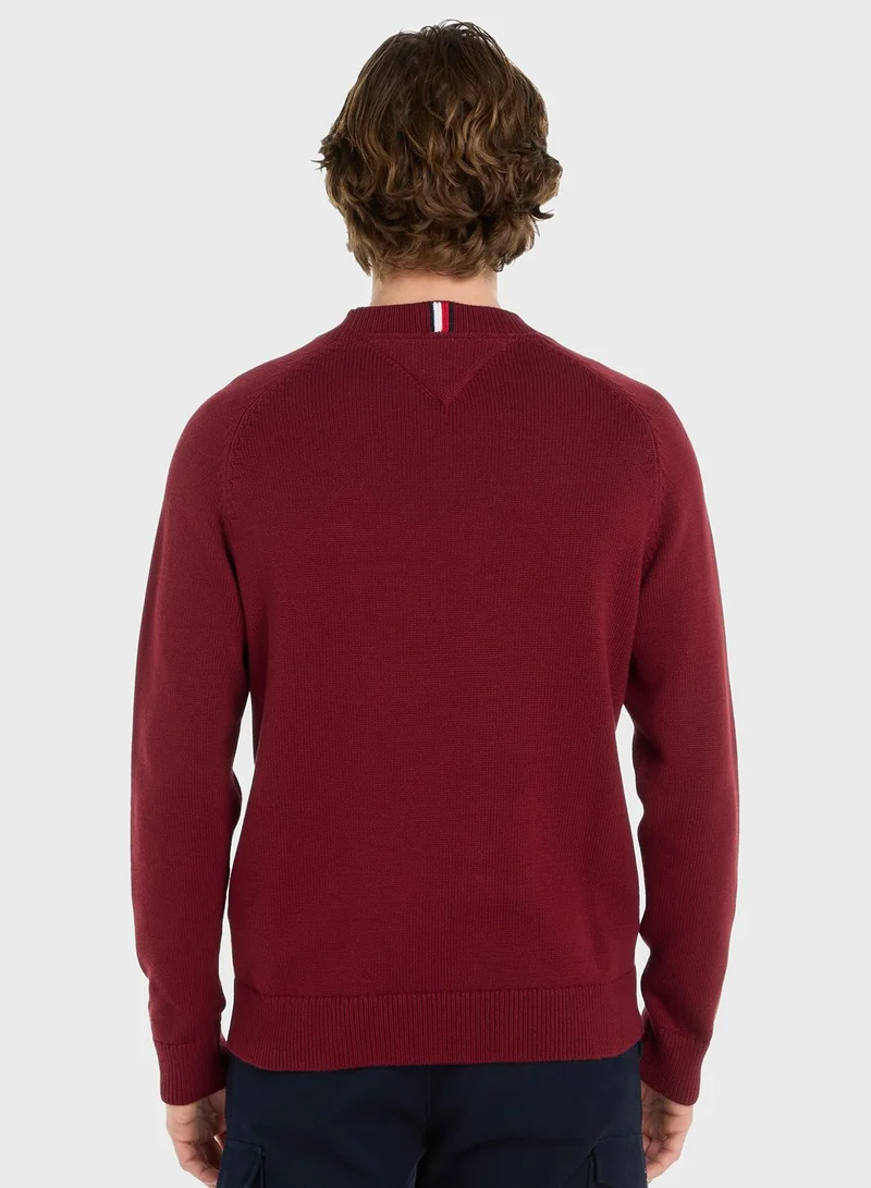 TOMMY HILFIGER Logo Crew Neck Sweater