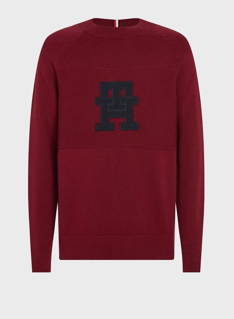TOMMY HILFIGER Logo Crew Neck Sweater