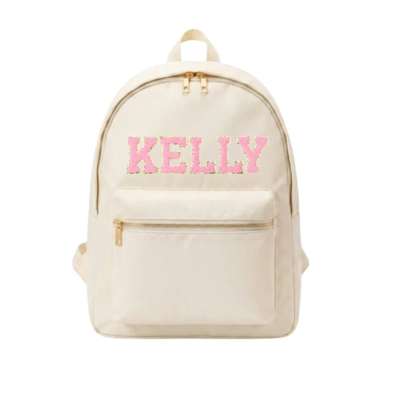 القبيلة السعيدة Cream School Backpack