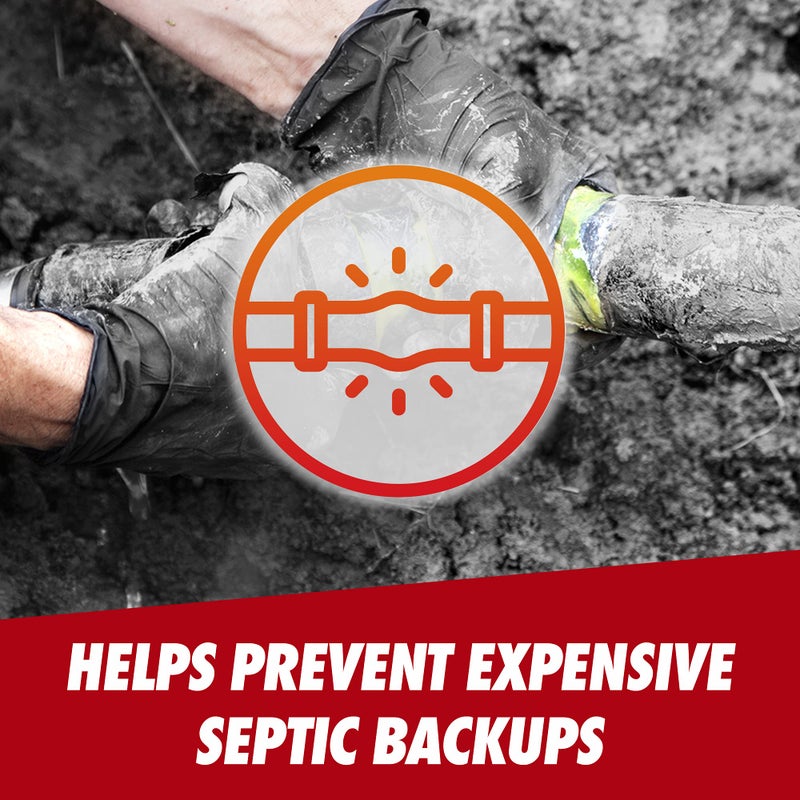 Drano Advanced Septic Tank Treatment, Prevents Septic Backup from Solid Waste, Paper, Oil, and Grease, 3 Pouches, 4.5 oz (Pack of 2) - Image 4