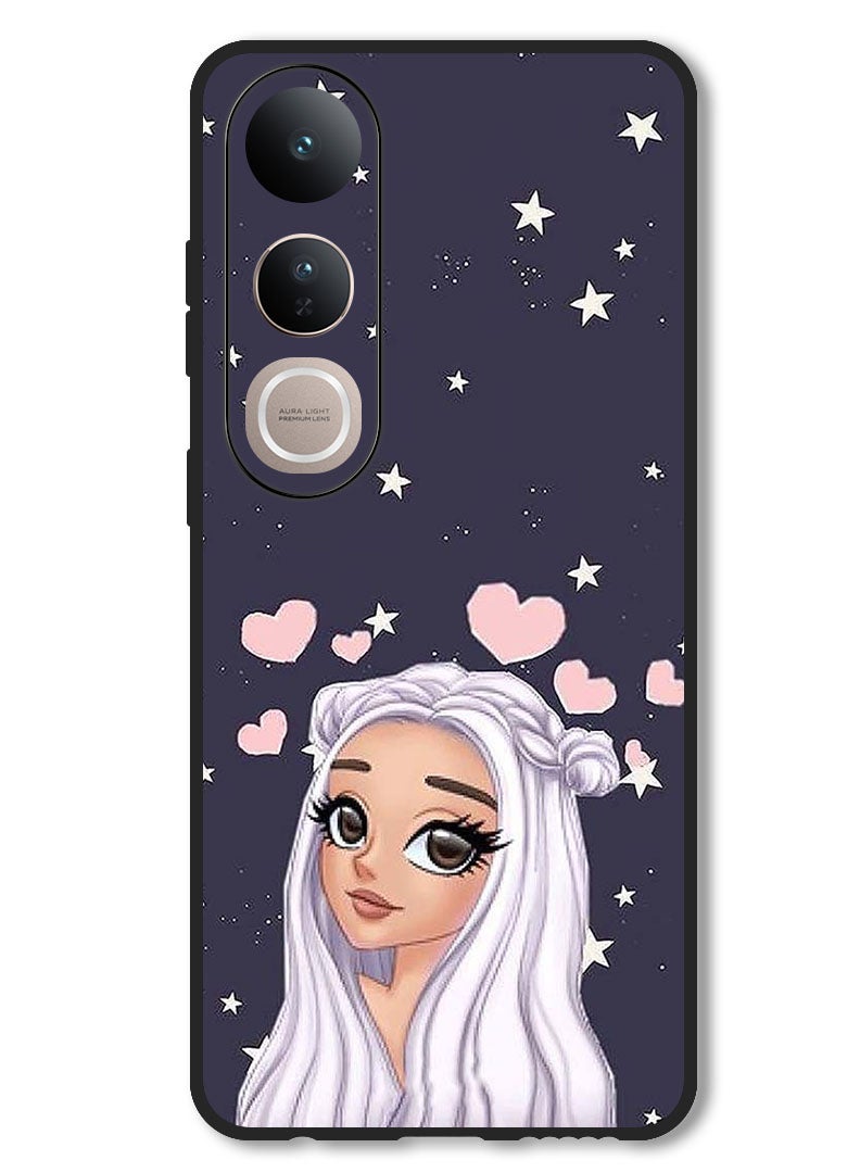 Theodor Case Compatible with Vivo V50 Lite Protection Shockproof Bumper Cover Love Star Background - Image 1