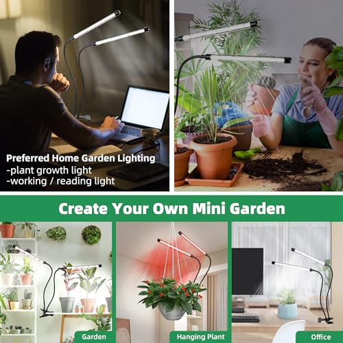 EWPJDK Grow Light 6500K Full Spectrum Plant Grow Lights 84 LED Plant Light with Clip Grow Lamp for Indoor Plants Growing Lamps（1PCS） - Image 3