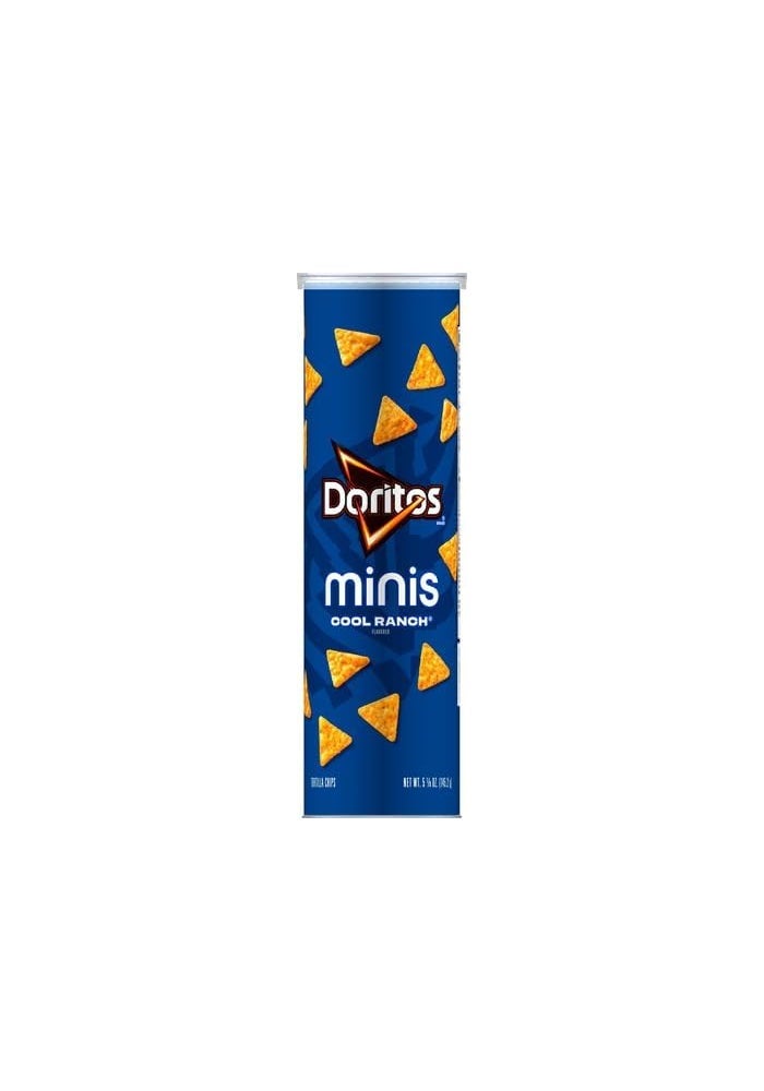 MINIS Doritos Minis Cool Ranch Tortilla Chips, 5.12 Oz Canister - Image 4