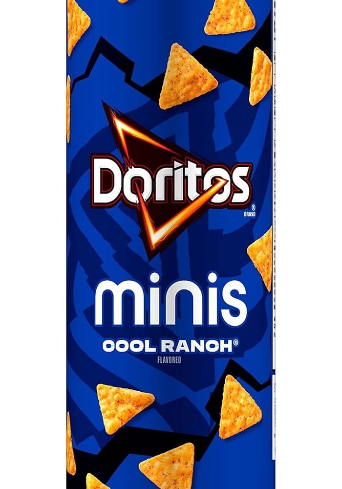 MINIS Doritos Minis Cool Ranch Tortilla Chips, 5.12 Oz Canister - Image 1
