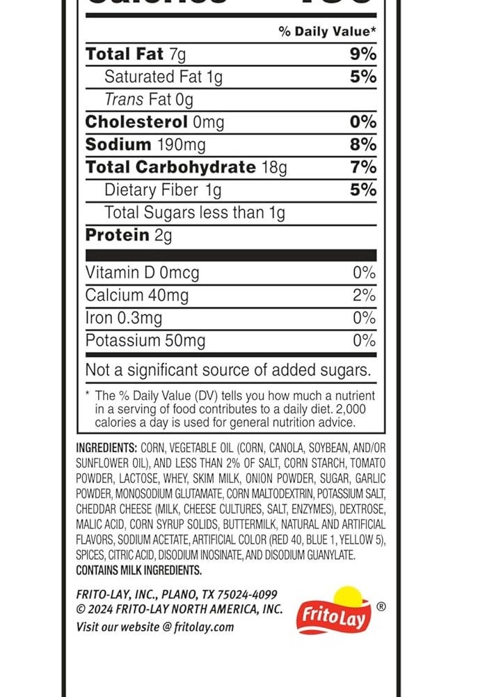 MINIS Doritos Minis Cool Ranch Tortilla Chips, 5.12 Oz Canister - Image 3