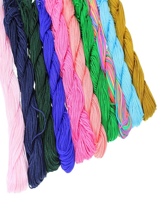 Pamir Tong 1mm Chinese Knotting Cord 900 Yards Assortment Braided Nylon Bracelet Beading Cord Beading String for Lanyard-Bracelet-Necklace-DIY Crafts- Kumihimo Supplies & Jewelry Making - Image 3