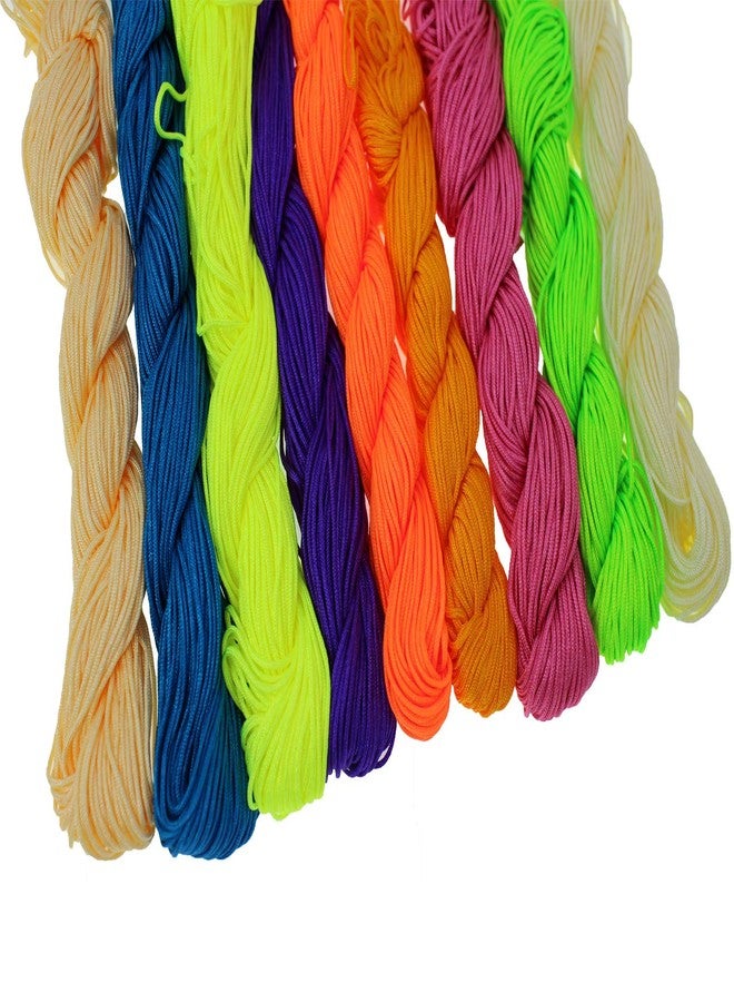 Pamir Tong 1mm Chinese Knotting Cord 900 Yards Assortment Braided Nylon Bracelet Beading Cord Beading String for Lanyard-Bracelet-Necklace-DIY Crafts- Kumihimo Supplies & Jewelry Making - Image 4