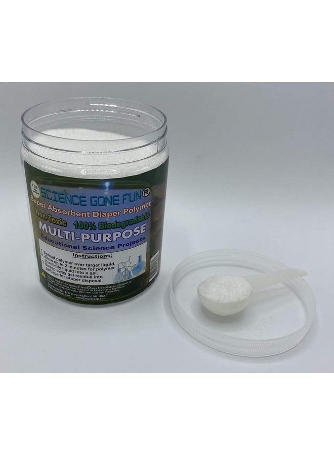 Science Gone Fun Science Educational Products Superabsorbent Diaper Polymer 1 Lb Sodium Polyacrylate One Pound Of The Superabsorbent Polymer Model: - Image 3