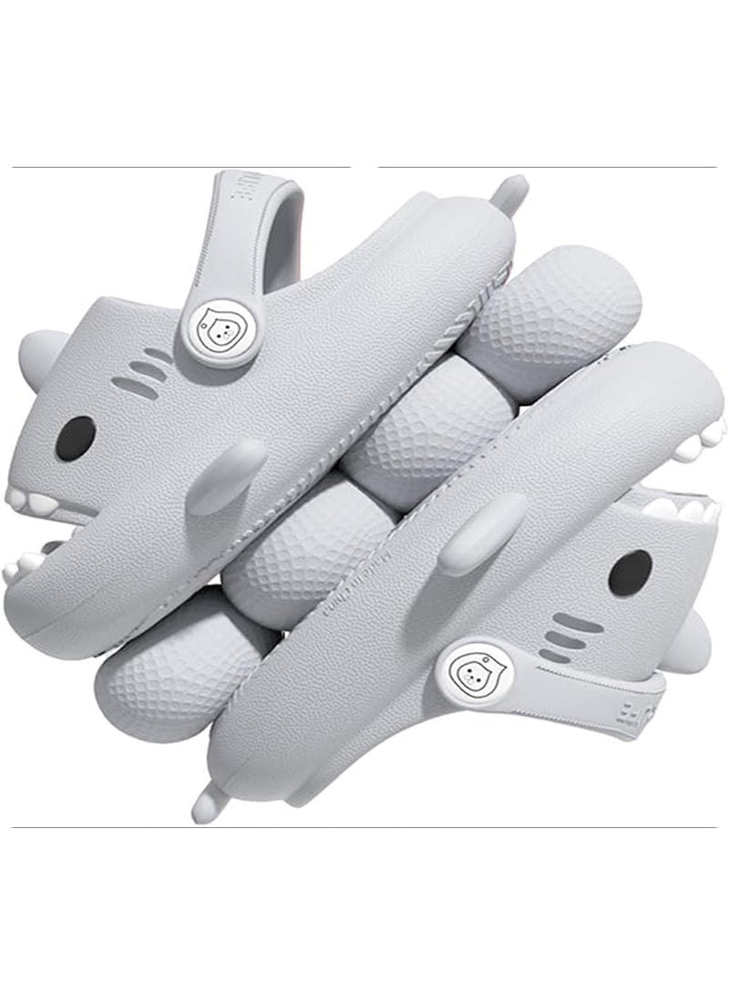 DubaiGallery Funny Cartoon Shark Sandals Kids Slip-On EVA Clogs Soft Comfortable Waterproof Lightweight Summer Beach Outdoor Indoor Casual Footwear - Image 3