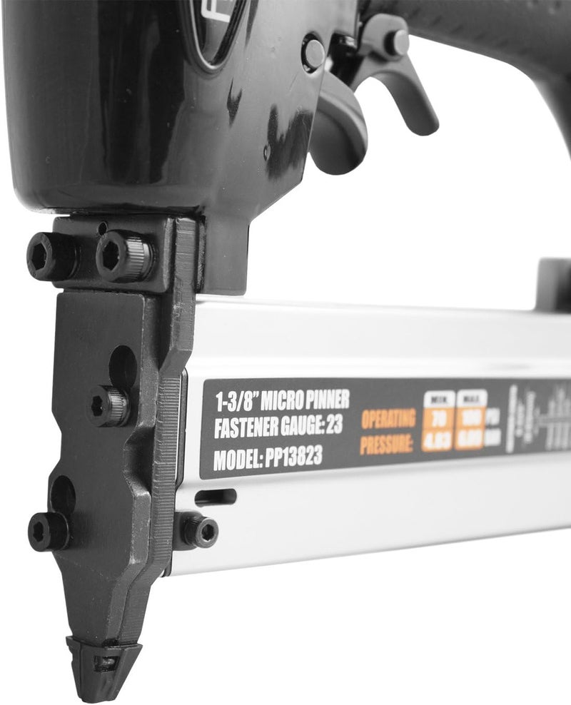 Freeman PP13823 Pneumatic 23-Gauge 1-3/8" Micro Pinner with Case and Belt Hook - Image 4
