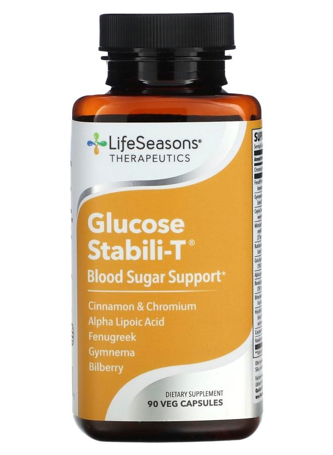 LifeSeasons Glucose Stabili-T Blood Sugar Support 90 Veg Capsules