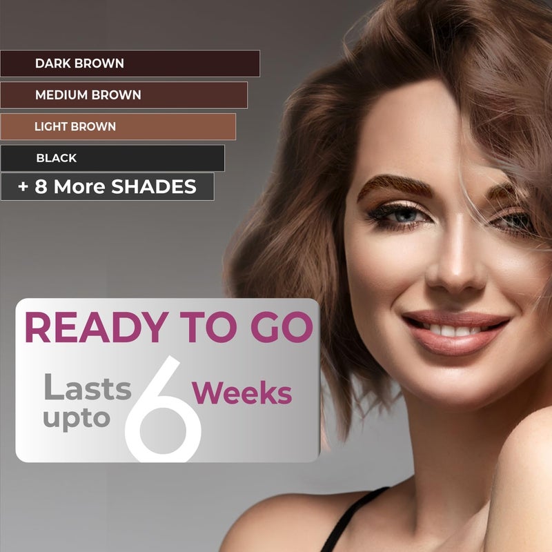 MinaiBrow MINA ibrow Henna Hair Color Professional Tint Kit With Brush Combo Pack | No Ammonia | Vegan & Cruelty Free | Upto 30 Applications (Ash Blond) - Image 5