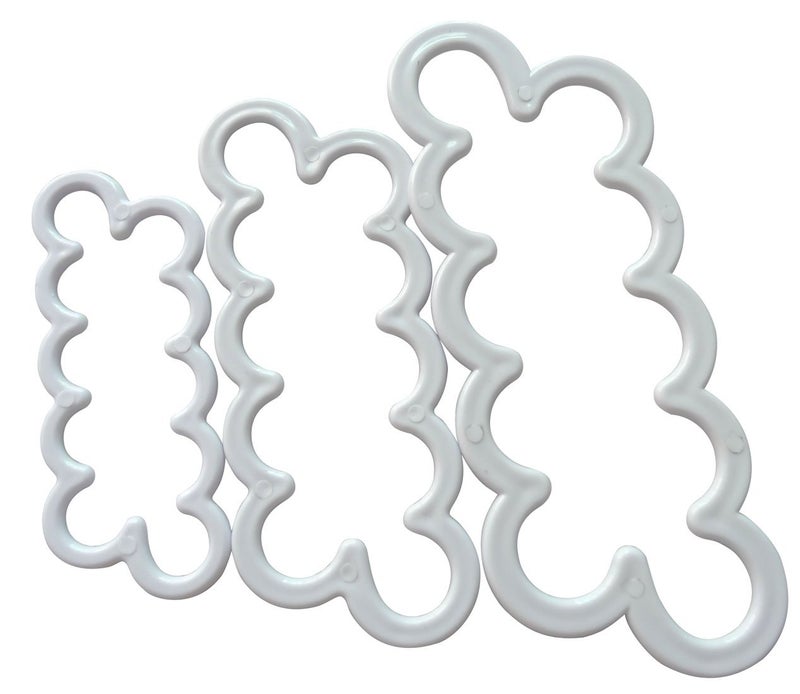 Penta Angel Cake Decorating Gumpaste Flowers Sugar Craft Easiest Rose Ever Mold Fondant Rose Maker (3pcs White) - Image 1