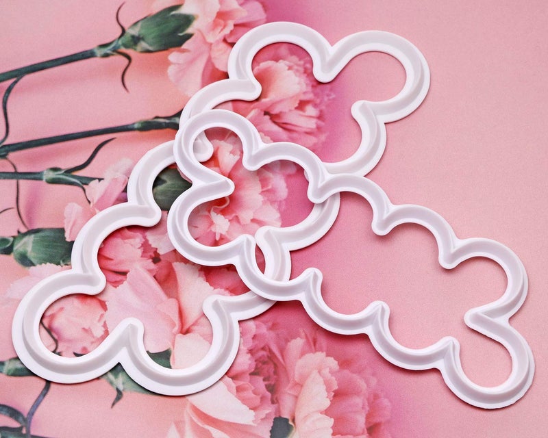 Penta Angel Cake Decorating Gumpaste Flowers Sugar Craft Easiest Rose Ever Mold Fondant Rose Maker (3pcs White) - Image 3