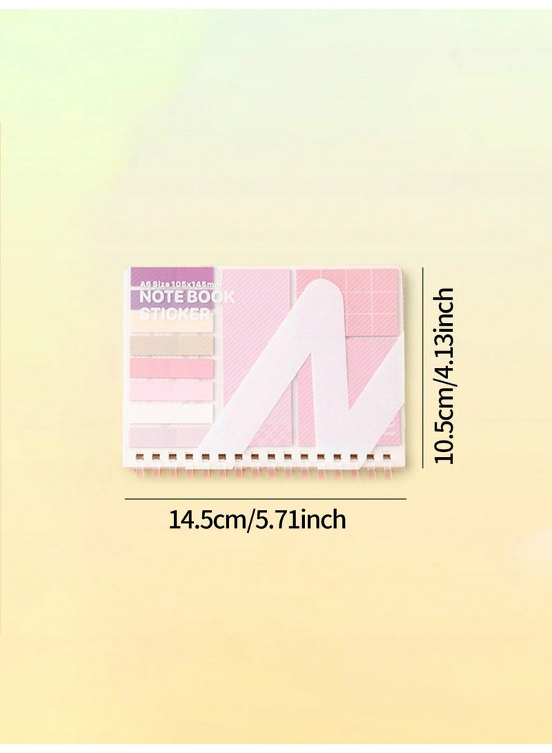 Sticky Notes & Memo Notebook Set, All-in-One Portable Notepad, Morandi Color Series, Self-Adhesive Memo Pads for Students, Study Notes, Office & School Supplies - Image 2