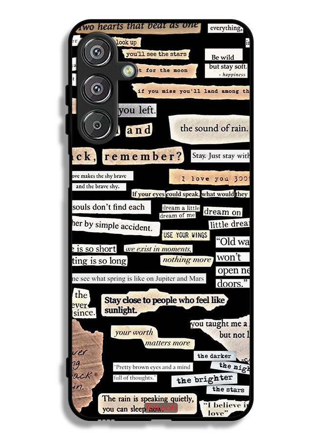 Tolwak Samsung Galaxy M36 Protective Case Cover Quotes Stickers - Image 1