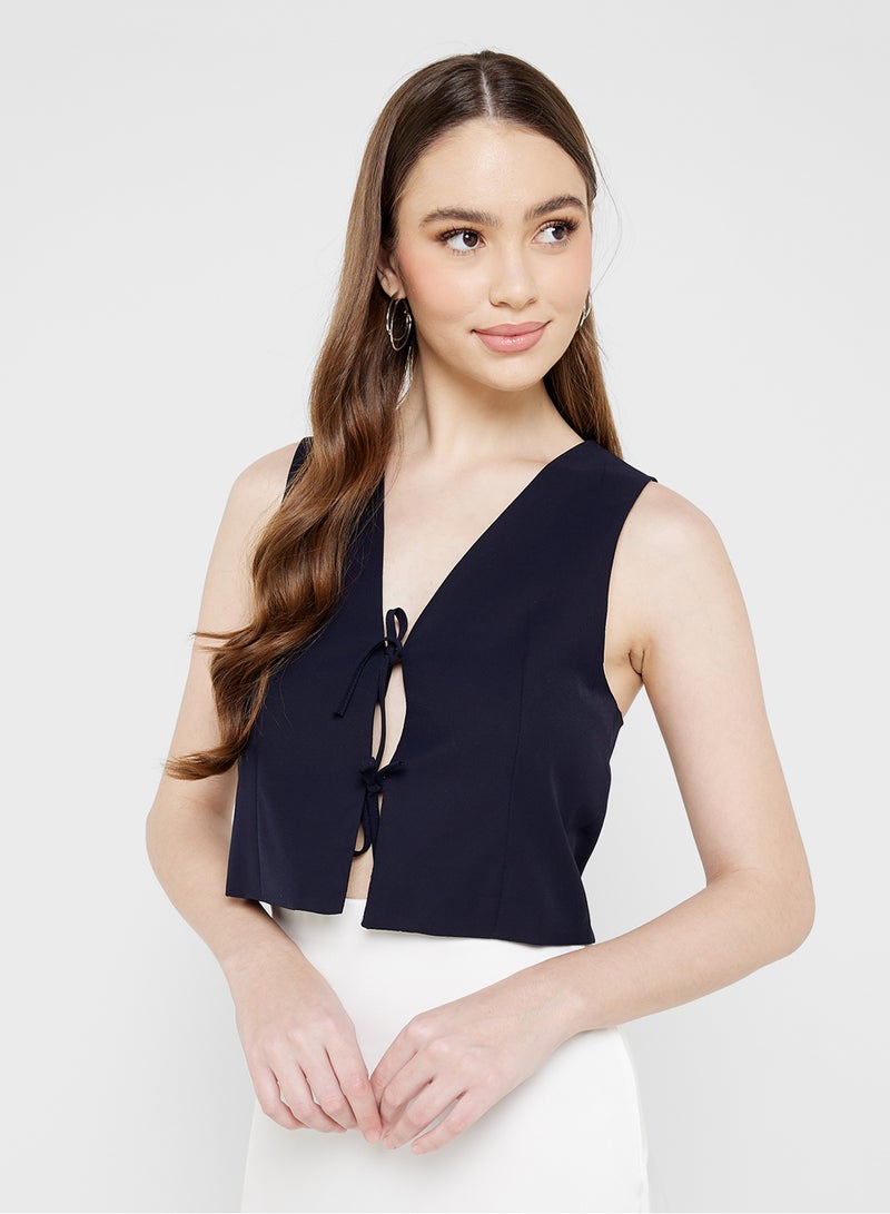 ELLA Vest With Front Tie Up  - Image 1