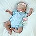 KSBD Realistic Reborn Baby Dolls 18 inch Rosalie Newborn Baby Sleeping Girl Cloth Body Poseable Real Life Baby Dolls Birthday Gift for Kids Age 3 - Image 3