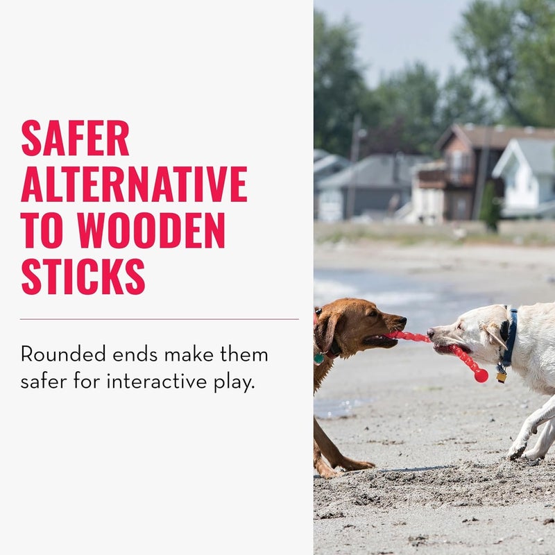 KONG SafeStix Flexible Dog Fetch Toy for Small Dogs - Durable and Safe Materials - Assorted Colors - Image 3