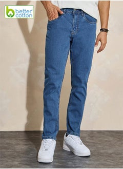 Styli Cotton Stretch 5-Pocket Slim Fit Jeans  - Image 1