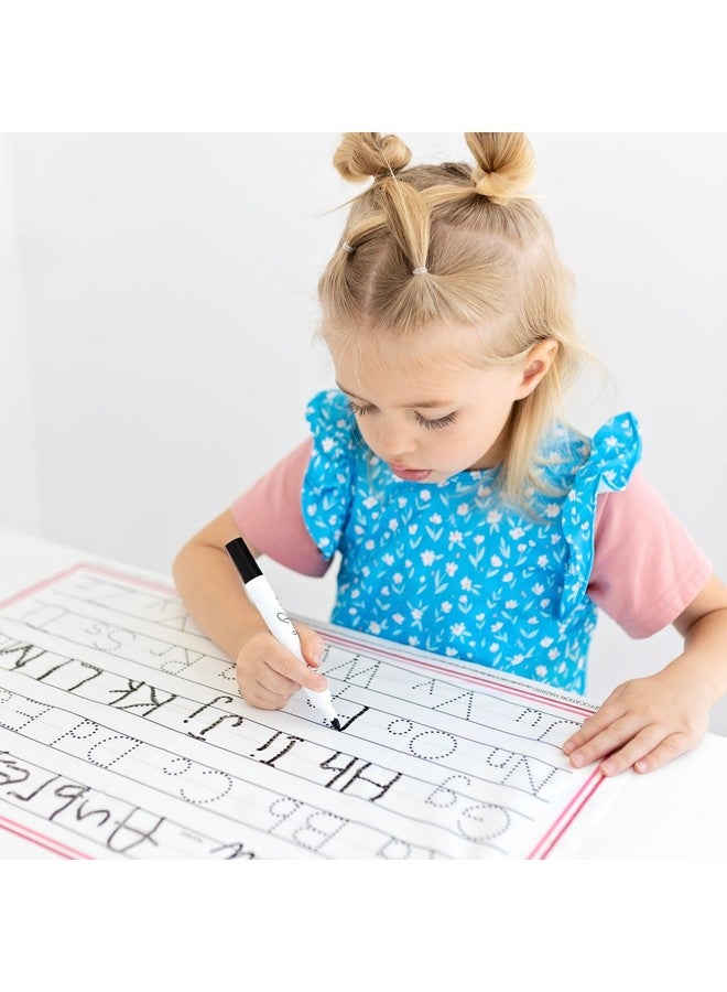 Ryan & Rose Ryan & Rose Cutie Mats Disposable Placemats For Baby, Toddlers & Kids Extra Coverage (13" X 21") 30 Pack (3 Designs) Stick To Table Easy Clean Up For Food & Toys Dry Erase Tracing Writing (EDU Tracer) - Image 4
