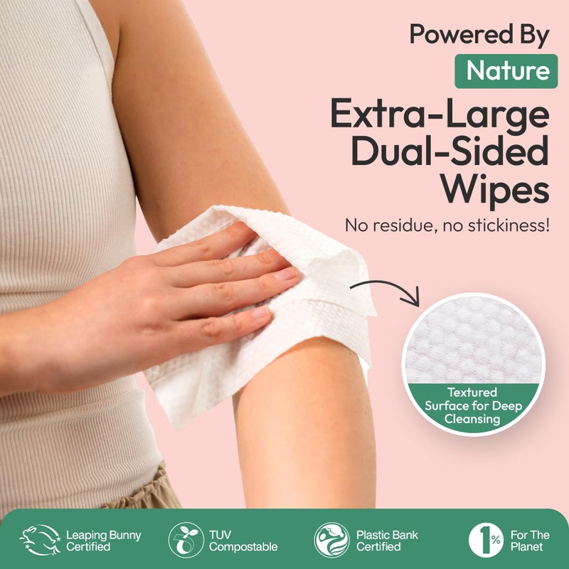 FOMIN Travel Deodorant Wipes - 50 Count - Variety Pack - pH Balanced, Hypoallergenic Mini Deodorant Wipes For Women and Men - Plastic-Free, Individually Wrapped Underarm & Body Wipes - Image 5