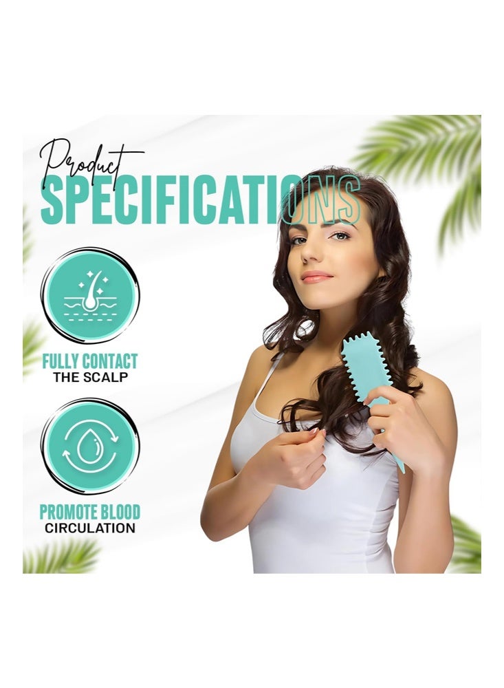 Bezzimo Curly Hair Brush Styling-Curly Hair Comb, Wet Dry Detangler Hair Brush, The Essential Tool For Shaping And Styling Your Curls, Achieve Perfectly Defined Curl (Green) - Image 5