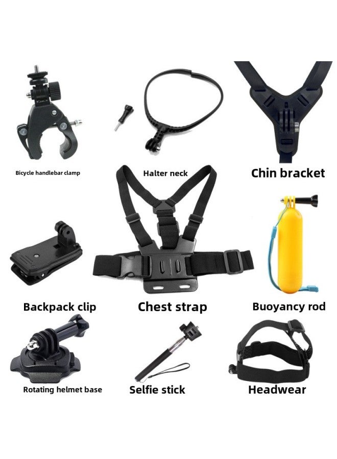 Generic Gopro Sports Camera Chest Strap Accessories Riding Helmet Fixed Bracket Backpack Clip Helmet Base Buoyancy Rod-Color:Chest Strap  - Image 2