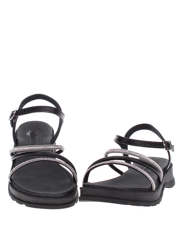 MOLEKINHA Molekinha Pre Teen Girls Sandals With Back Strap Black | Made In Brazil