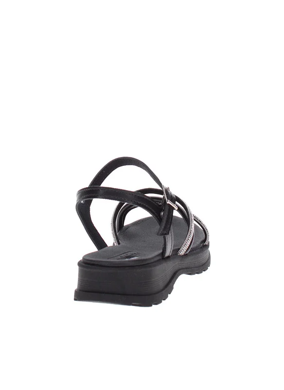 MOLEKINHA Molekinha Pre Teen Girls Sandals With Back Strap Black | Made In Brazil