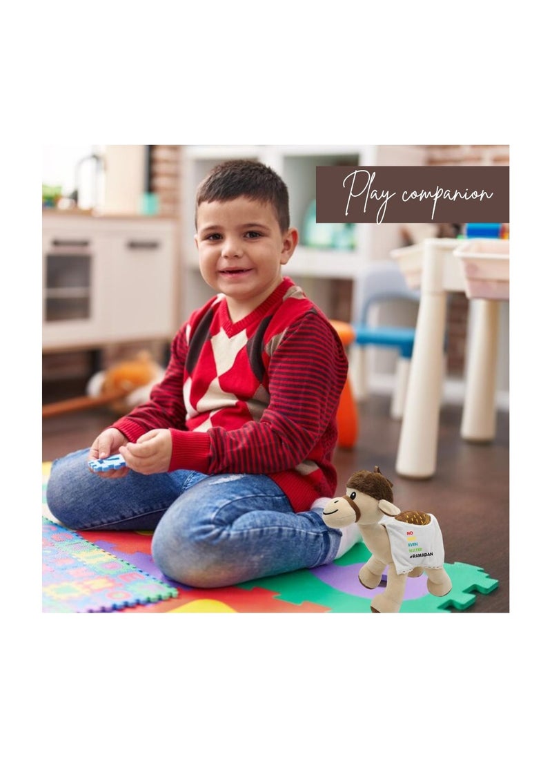 PRINTSHOP4ME - Ramadan Themed Plush Camel - Ramadan Gift for Kids Perfect for Boys and Girls - Ramadan Gift Idea for Kids - Image 1
