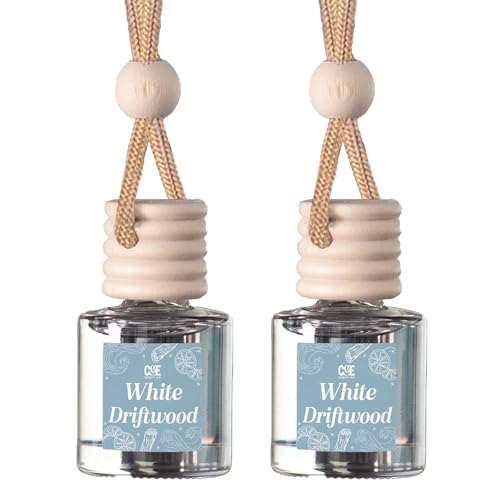 CE CRAFT CANDECraftCo Car Air Hanging Fragrance Oil Car Auto Freshener for Essential Oils Scents Fragrance Aromatherapy Automobile Diffuser Long Lasting White Driftwood - Image 1