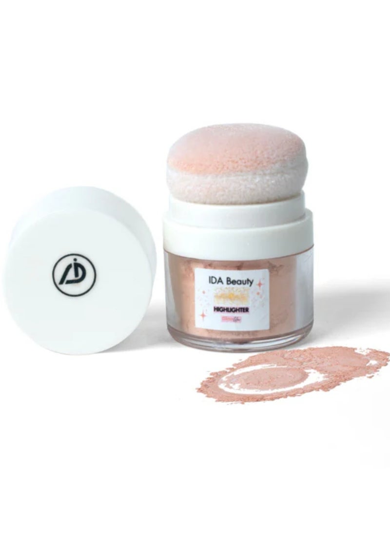 IDA Beauty IDA Beauty Glow Wonder Powder Highlighter | Multi-Use Face & Body Illuminator | Lightweight, Buildable, Long-Lasting | 100% Organic, Vegan, Halal, Cruelty-Free  - Image 1