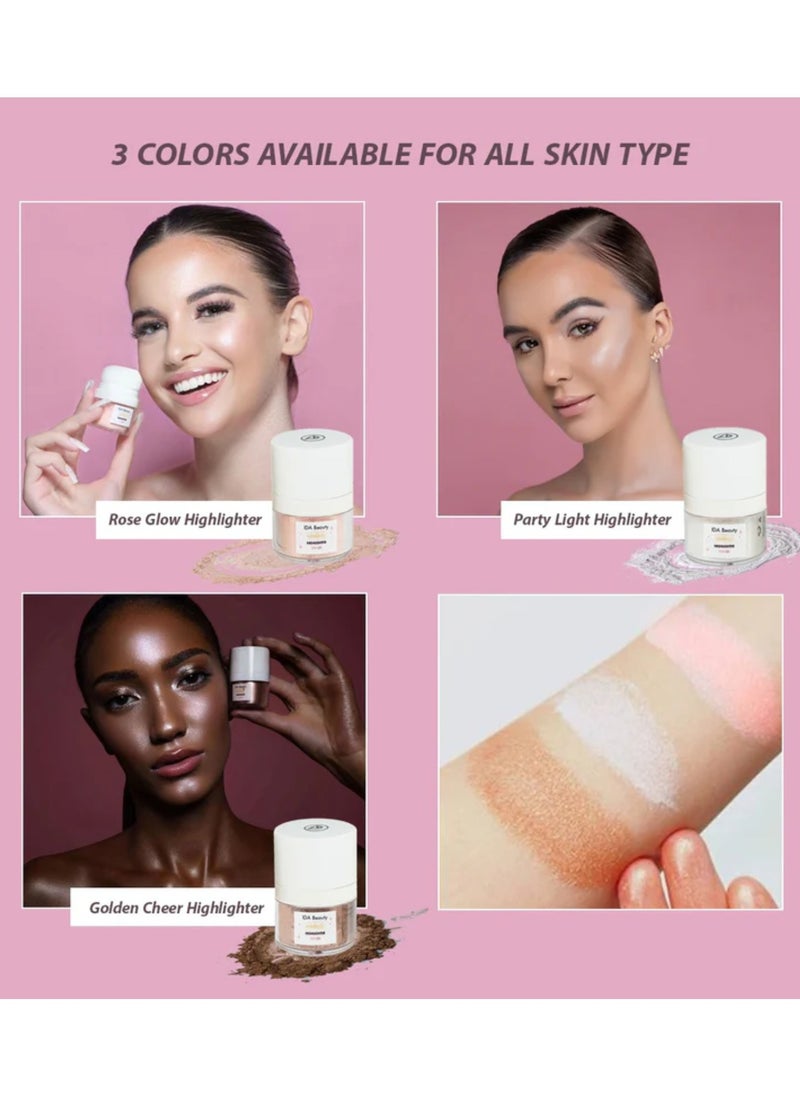 IDA Beauty IDA Beauty Glow Wonder Powder Highlighter | Multi-Use Face & Body Illuminator | Lightweight, Buildable, Long-Lasting | 100% Organic, Vegan, Halal, Cruelty-Free  - Image 5