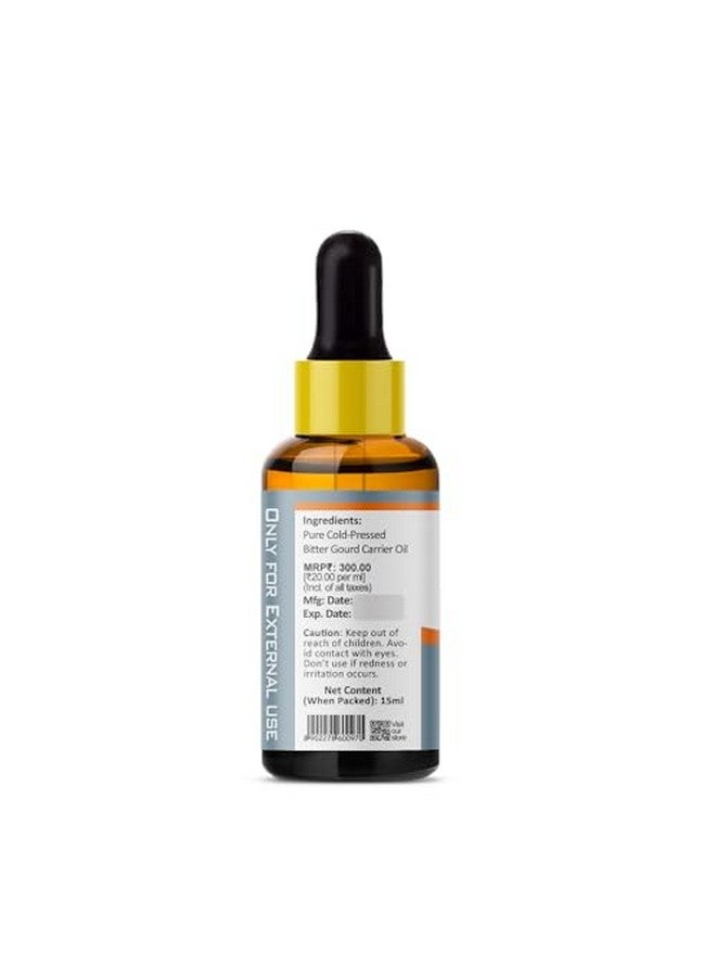 بي ار زد زيت ناقل من القرع المر على البارد - زيت علاجي طبيعي نقي للعناية بالبشرة والعناية بالشعر، 15 مل - Image 4