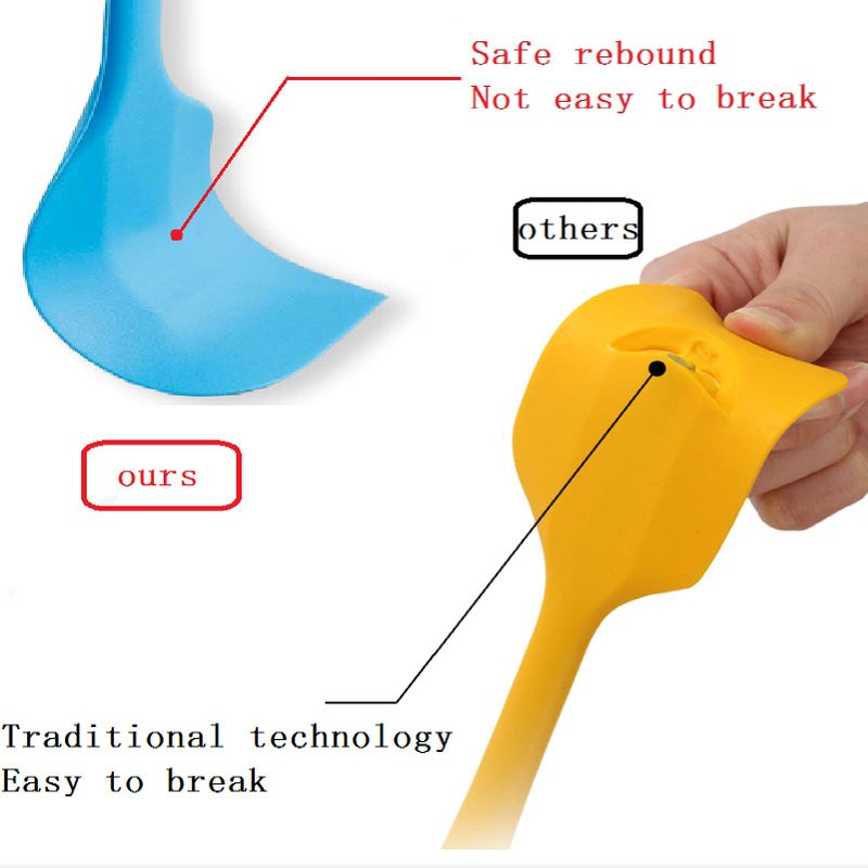 COLOGO 8 Pieces Silicone Spatulas 8.5 inch Non-stick Spatulas with Stainless Steel Core Heat Resistant-500?  One Piece Design Food Grade Silicone  Dishwasher Safe  for Mixing Cooking Baking (8.5 inch) - Image 4