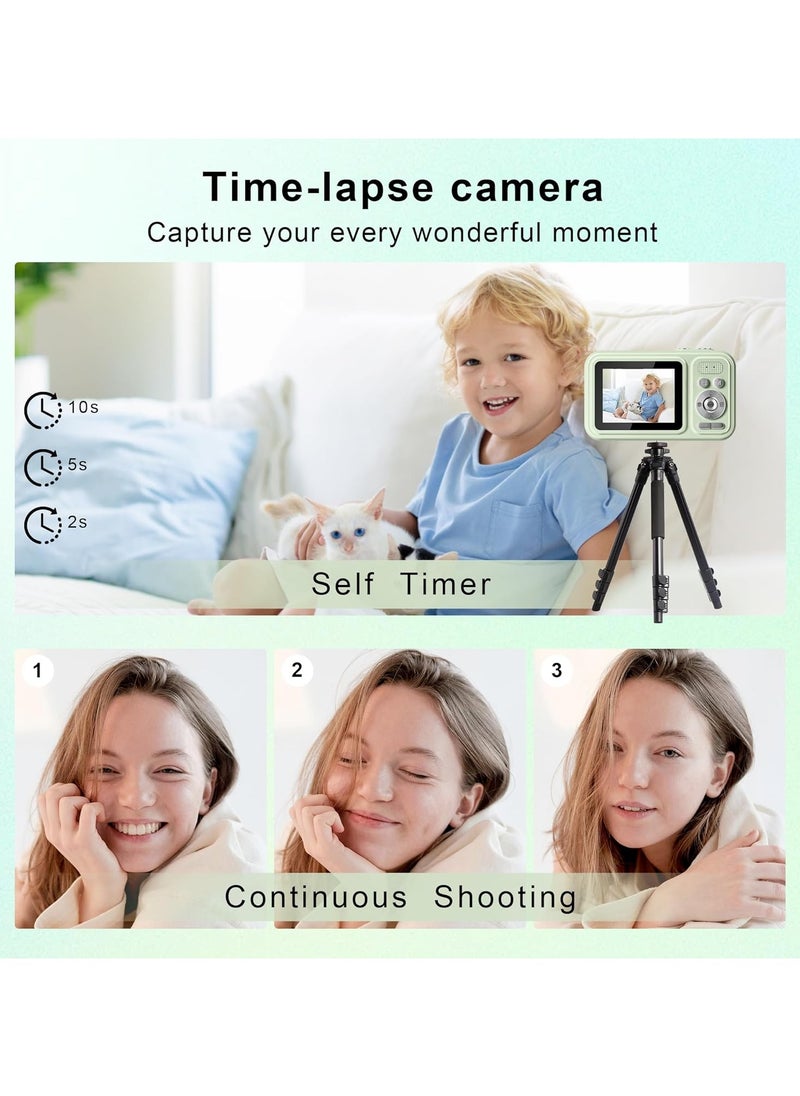 General Digital Camera, Student Camera with 32GB Card Autofocus 48MP Camera, 16x Zoom Stabilization Vlog Camera, Compact Small Camera for Boys, Girls, Teens  - Image 4